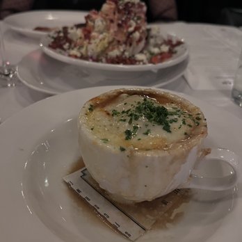 Brass Ram - French Onion Soup. Wedge salad with 1000 island. - New American Near Me - Dallas, Texas Brass Ram - French Onion Soup. Wedge salad with 1000 island. - New American Near Me - Dallas, Texas