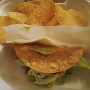 Moe's Southwest Grill - Chili Crisp Chicken Crunchy taco with a side of gratuitous chips. - Mexican Near Me - Layton, Utah