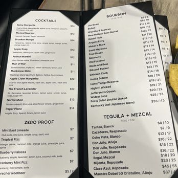Applewood Kitchen And Bar - Drink menu - Seafood Near Me - Greenville, Michigan