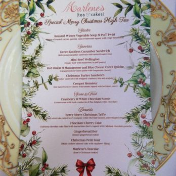 Marlene's Tea & Cakes - Christmas menu - Coffee & Tea Near Me - San Diego, California