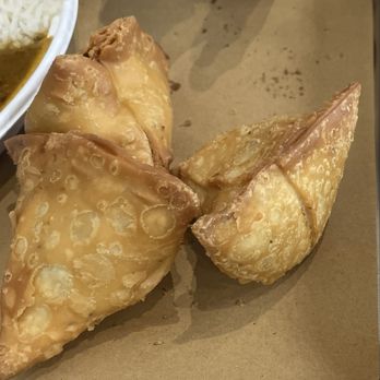 Tikka Shack Indian Grub - Samosas. We had to ask for sauces. - Indian Near Me - Virginia Beach, Virginia