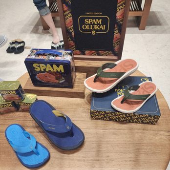 OluKai - The new Limited Edition SPAM flip flops - Shoe Stores Near Me - Irvine, California