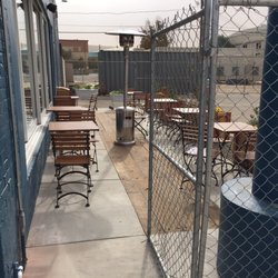 Outdoor patio still getting worked on