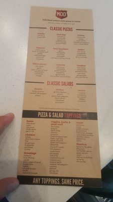 Menu photo 4 MOD Pizza Prosper, TX