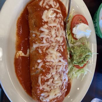 La Perla Tapatia - Fajita burrito. It was large and fantastic! - Mexican Near Me - Royal City, Washington