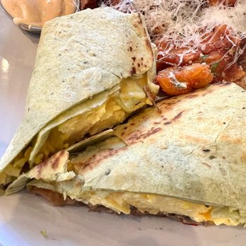 Crown Republic Gastropub - Queso Fundido Burrito with mushrooms instead of chicken - Gastropubs Near Me - Cincinnati, Ohio