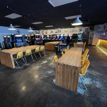 Two Plumbers Brewery + Arcade - tables and chairs - Breweries Near Me - Saint Charles, Missouri