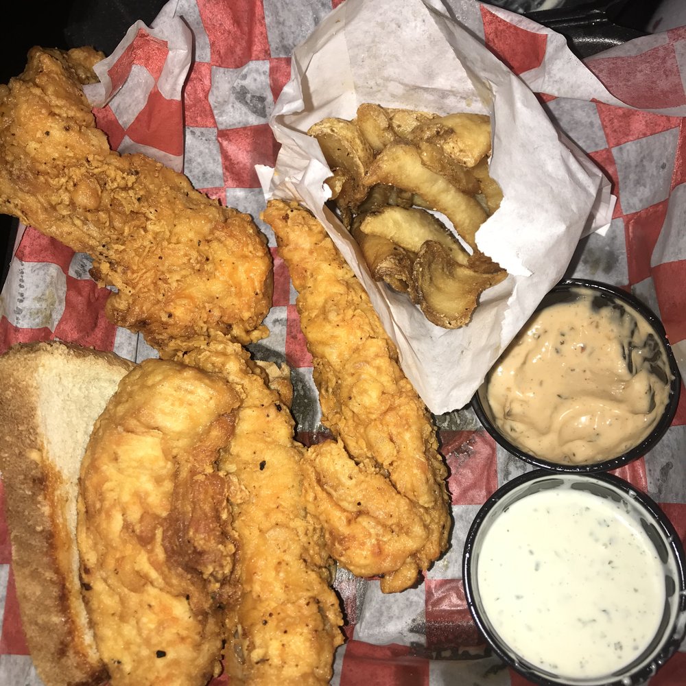 Smackbird Hot Chicken - Tenders with ranch and their specialty sauce - Chicken Shop Near Me - Dallas, Texas Smackbird Hot Chicken - Tenders with ranch and their specialty sauce - Chicken Shop Near Me - Dallas, Texas