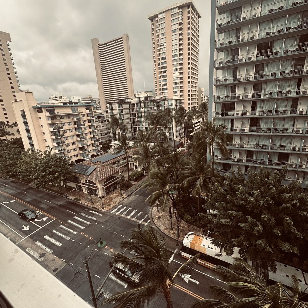Waikiki Malia - Our outside patio view - Hotels Near Me - Honolulu, Hawaii