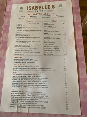 Menu photo 7 Isabelle's Osteria New York, NY