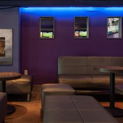 The Rail Sports Bar & Lounge - Chill vibes, warm fire, and the perfect spot to catch the game. Your corner booth is waiting.