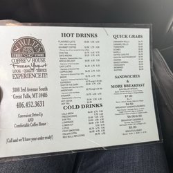 Schulte's Coffee House - Menu as of November 2025.