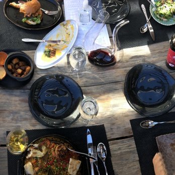 Bolero Restaurante - Seabass, Cheeseburger, Seafood Paella, Watermelon Salad, Flat Iron Steak, and the Organized Caesar with a side of Chicken - Tapas/Small Plates Near Me - Temecula, California