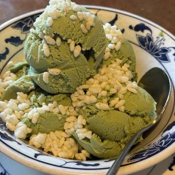 Great China - Green Tea Ice cream with popped rice - Chinese Near Me - Berkeley, California