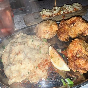 Crazy About You - Southern Fried Chicken Cheddar Mashed Potatoes. - Mediterranean Near Me - Miami, Florida Crazy About You - Southern Fried Chicken Cheddar Mashed Potatoes. - Mediterranean Near Me - Miami, Florida