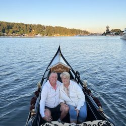 Gig Harbor Gondola - Celebrating our 41st anniversary on the beautiful Gig Harbor Gondola. Owner/gondolier John is amazing