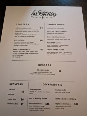 Menu photo 7 Las Botellas Riverton, UT
