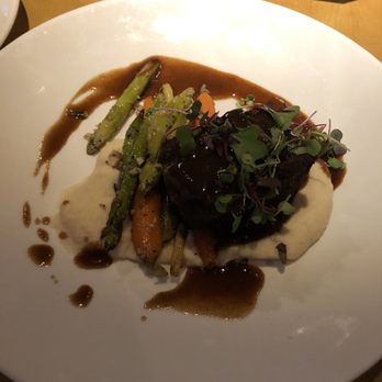 Craft & Vine - Braised Beef Short Rib, Mashed Potatoes, Baby Vegetables, Beef Jus - Gastropubs Near Me - Roanoke, Texas