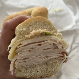 Turkey Reuben sub, pretty good flavors! Turkey Reuben sub, pretty good flavors!