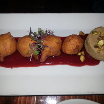 MAX's Wine Dive - Champagne Hush Puppies with Paté - Wine Bars Near Me - Houston, Texas