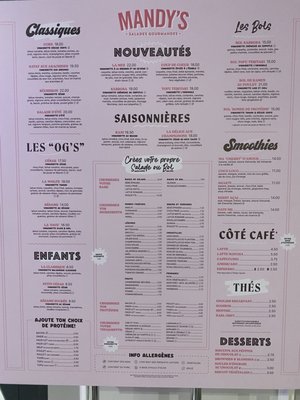 Menu photo 2 Mandy's Montreal, QC