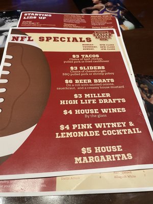 Menu photo 4 Game Time Sports Bar Groton, CT Menu photo 4 Game Time Sports Bar Groton, CT