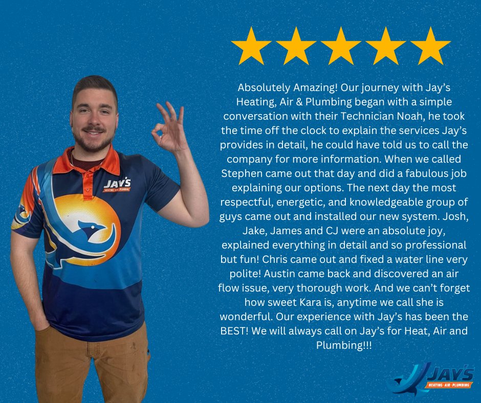 Slide of Jay's Heating, Air & Plumbing
