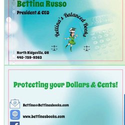 Bettina’s Balanced Books & Taxes - We are an investment for you and your future, not an expense you budget in!