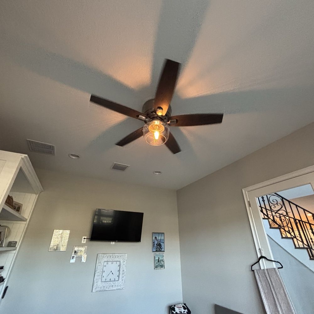 Strong Tower Electrical Contractor - installed dining room light, installed two ceiling fans, and two brand new outlets in our home !!!!! EXCELLENT JOB - Electricians Near Me - Davenport, Florida Strong Tower Electrical Contractor - installed dining room light, installed two ceiling fans, and two brand new outlets in our home !!!!! EXCELLENT JOB - Electricians Near Me - Davenport, Florida