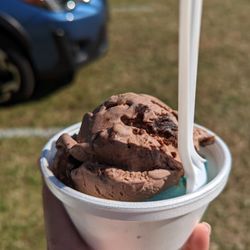Rich Farm Ice Cream - German chocolate brownie and cookie monster