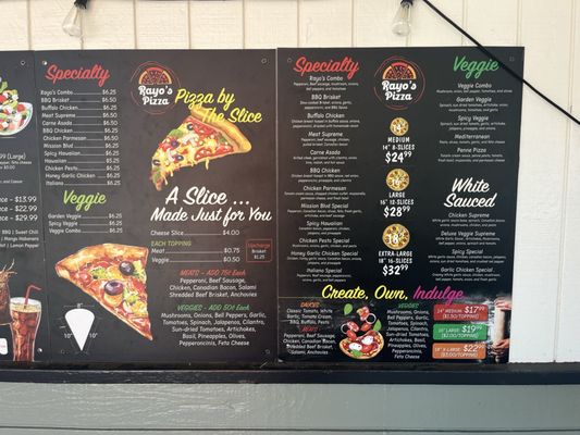 Menu photo 2 Rayo’s Pizza Hayward, CA