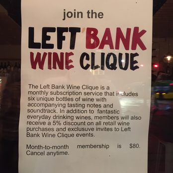 Left Bank - Wine Bars Near Me - Seattle, Washington Left Bank - Wine Bars Near Me - Seattle, Washington
