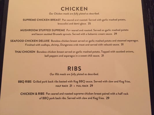 Menu photo 8 The Keg Steakhouse + Bar Toronto, ON