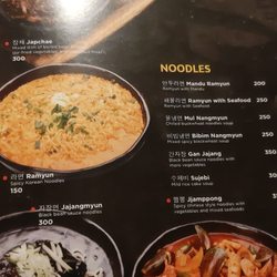 Kimstaurant - Menu