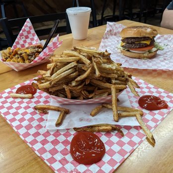 Flip's Burgerland - Double Cheeseburger, Frito pie, large Fries - Burgers Near Me - Sulphur Springs, Texas