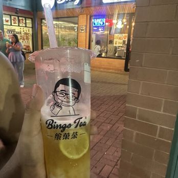 Bingo Tea - Peach and Lychee Jelly Tea - Bubble Tea Near Me - Homer Glen, Illinois