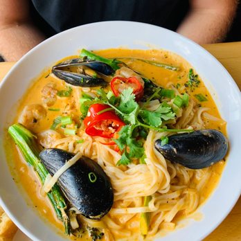 Book Club Restaurant - Seafood Red Coconut Curry - New American Near Me - Minneapolis, Minnesota