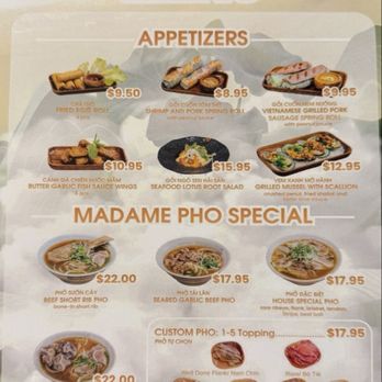 Pho Madame - Menu - Vietnamese Near Me - Roseville, California Pho Madame - Menu - Vietnamese Near Me - Roseville, California