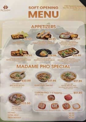 Menu photo 5 Pho Madame Roseville, CA Menu photo 5 Pho Madame Roseville, CA