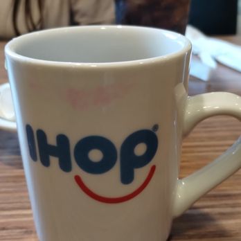 IHOP - Lipstick on coffee cup. (Not from me!!) - Breakfast & Brunch Near Me - Harrisonburg, Virginia