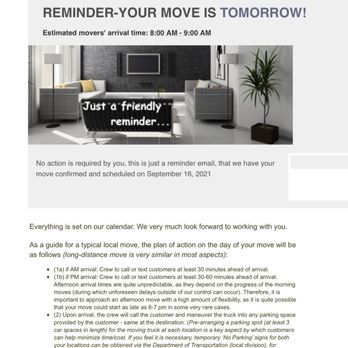 Trek Movers - Confirmation - Movers Near Me - Los Angeles, California