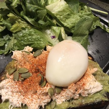 Avenue Cafe - Avocado toast with lump crab and poached egg - Bars Near Me - Las Vegas, Nevada