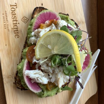 Toastique - Crab avocado toast - Juice Bars & Smoothies Near Me - Washington, DC, District of Columbia