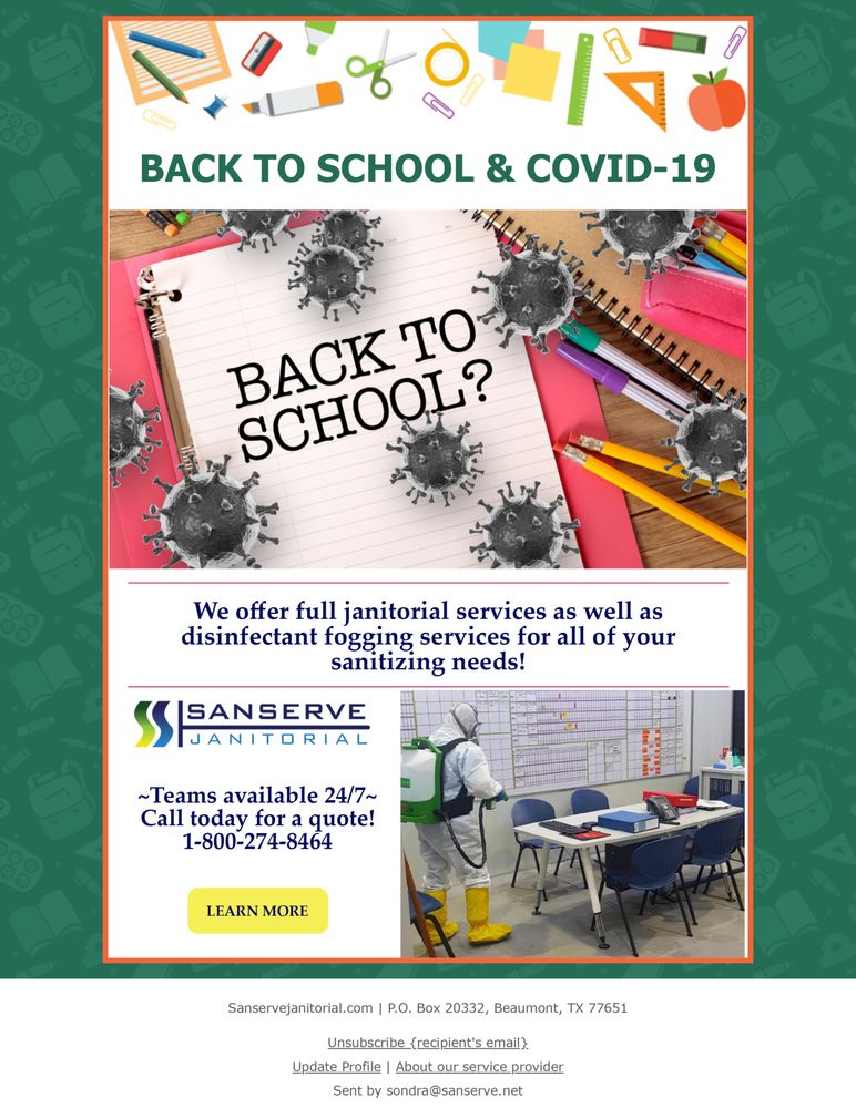 SANSERVE JANITORIAL Updated August 2024 12 Photos 4422 S Jeffrey