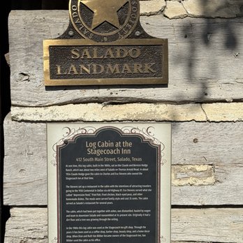 Stagecoach Restaurant - Historic log cabin along the street in front of the inn - Venues & Event Spaces Near Me - Salado, Texas Stagecoach Restaurant - Historic log cabin along the street in front of the inn - Venues & Event Spaces Near Me - Salado, Texas