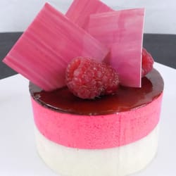 La Belle French Bakery - Raspberry white chocolate mousse.