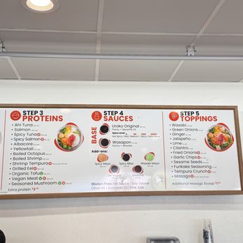 Uroko Poke - menu- steps 3-5 - Poke Near Me - Tustin, California