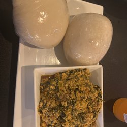 Obosá Restaurant - Egusi Soup 2 Pounded Yam - Haddock and Beef