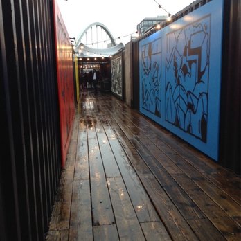Boxpark Shoreditch - Gloomy but still hoppin.' - Shopping Centers Near Me - London, XGL Boxpark Shoreditch - Gloomy but still hoppin.' - Shopping Centers Near Me - London, XGL