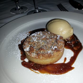 Babbo - Pumpkin crostada with maple gelato and pecans in caramel - Italian Near Me - New York, New York Babbo - Pumpkin crostada with maple gelato and pecans in caramel - Italian Near Me - New York, New York
